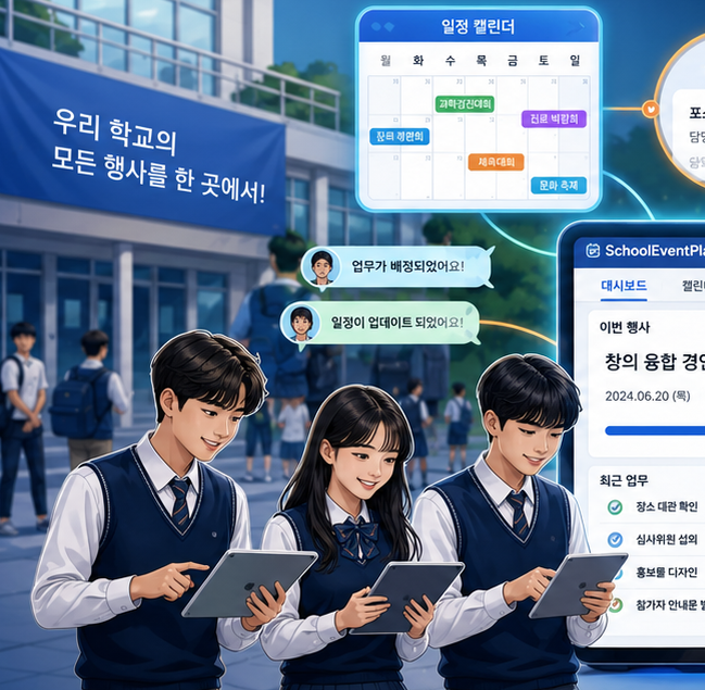우리 학교의 모든 행사를 한 곳에서!